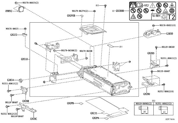 Power Battery No. 1 Device Box Assembly G3850-48010 for Toyota ALPHARD