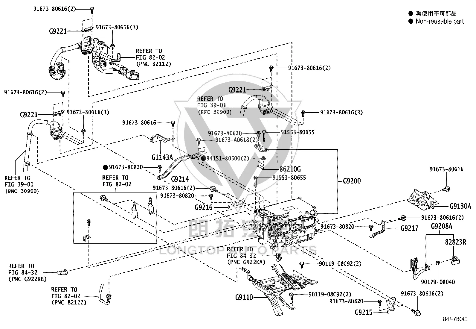 No. 1 Inverter Bracket G9214-58030 for Toyota ALPHARD