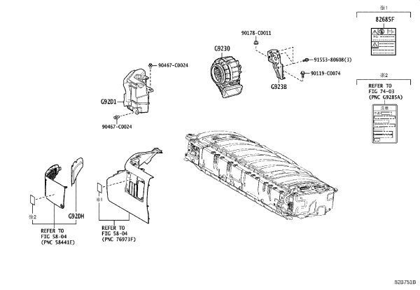 Battery Intake Filter G92DH-33050 for Toyota AVALON