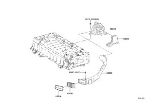 Battery air intake filter G92DJ-02020 for Toyota Corolla
