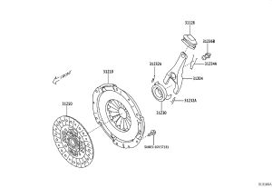 Release Bearing SU003-07349 for Toyota 86
