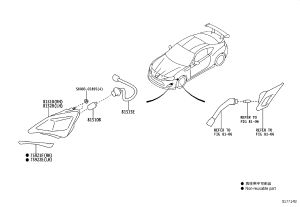 Front Turn Signal Light SU003-02534 for Toyota 86