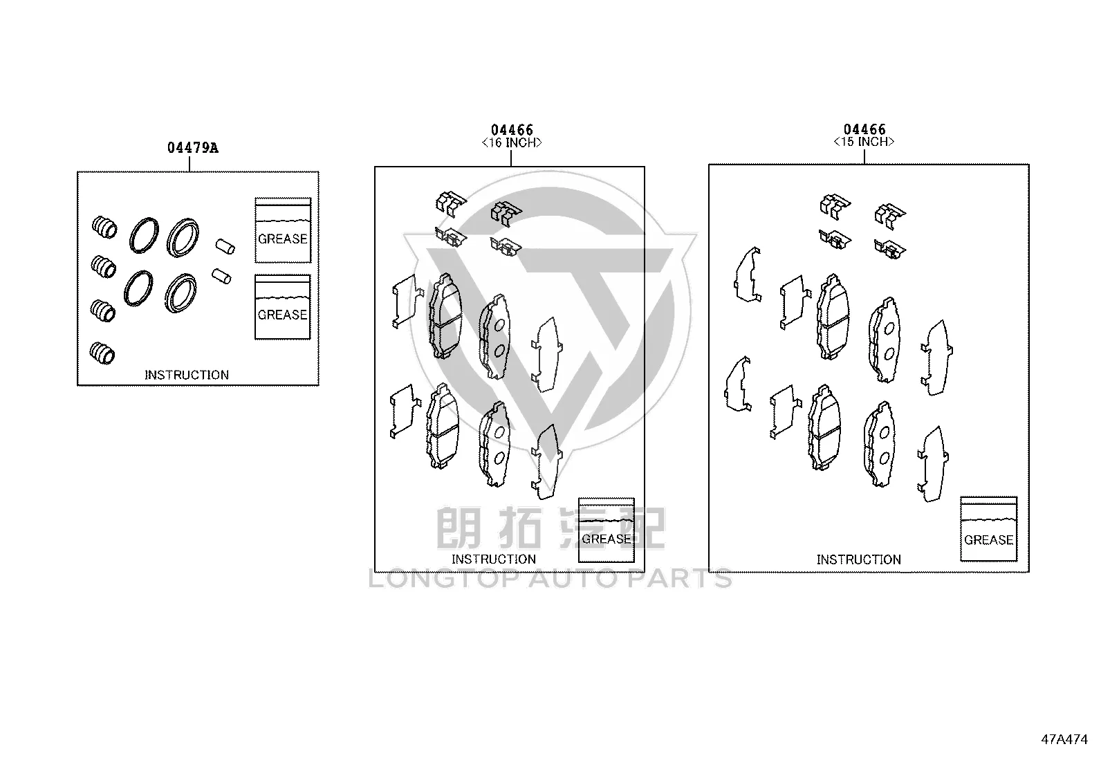 Rear Brake Pads Set SU003-10742 for Toyota 86
