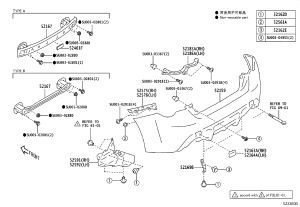 Rear Bumper Skin SU003-06836 for Toyota 86