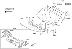 Front Windshield SU003-G0007 for Toyota 86