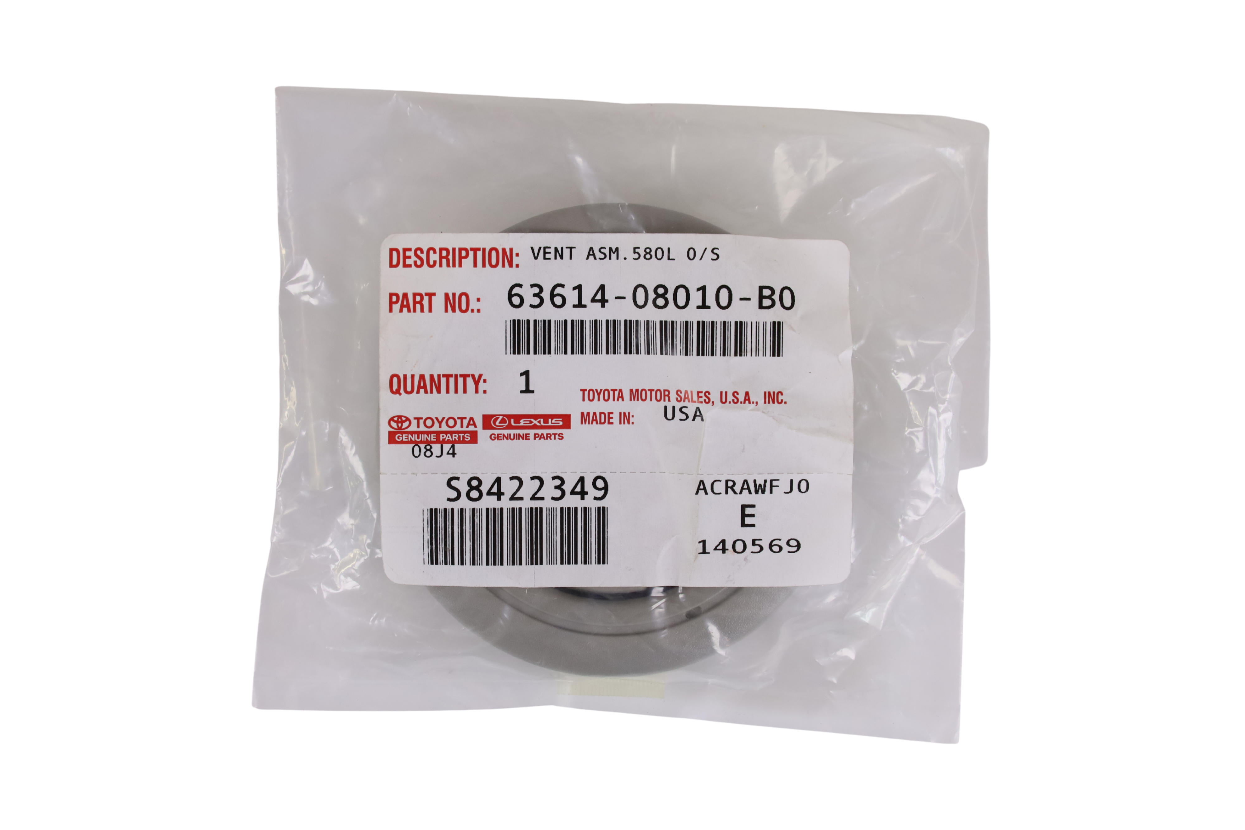 Air Outlet Adjustment Vane Assembly 63614-08010-B0 6361408010B0 for Toyota Sienna XL30 2011-2020 | LongTopAuto