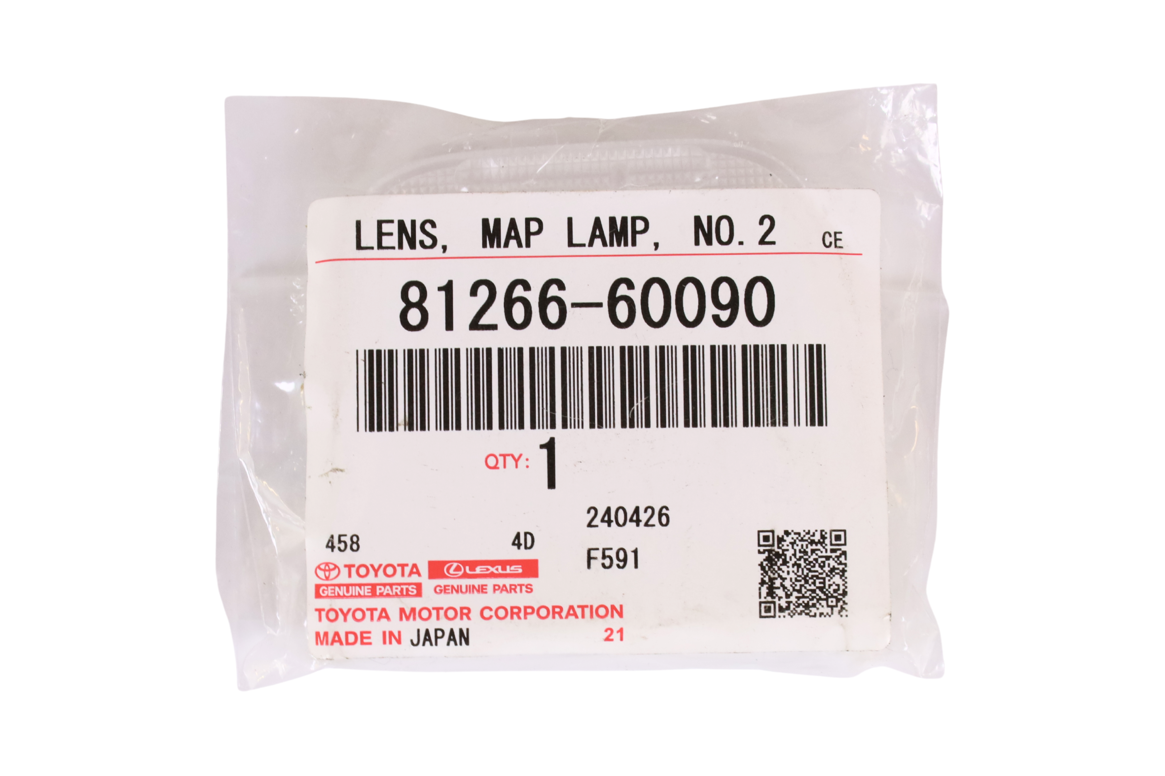 Indoor Ceiling Light Cover Left 81266-60090 for Toyota Land Cruiser Prado 120 Series 2003-2009 | LongTopAuto