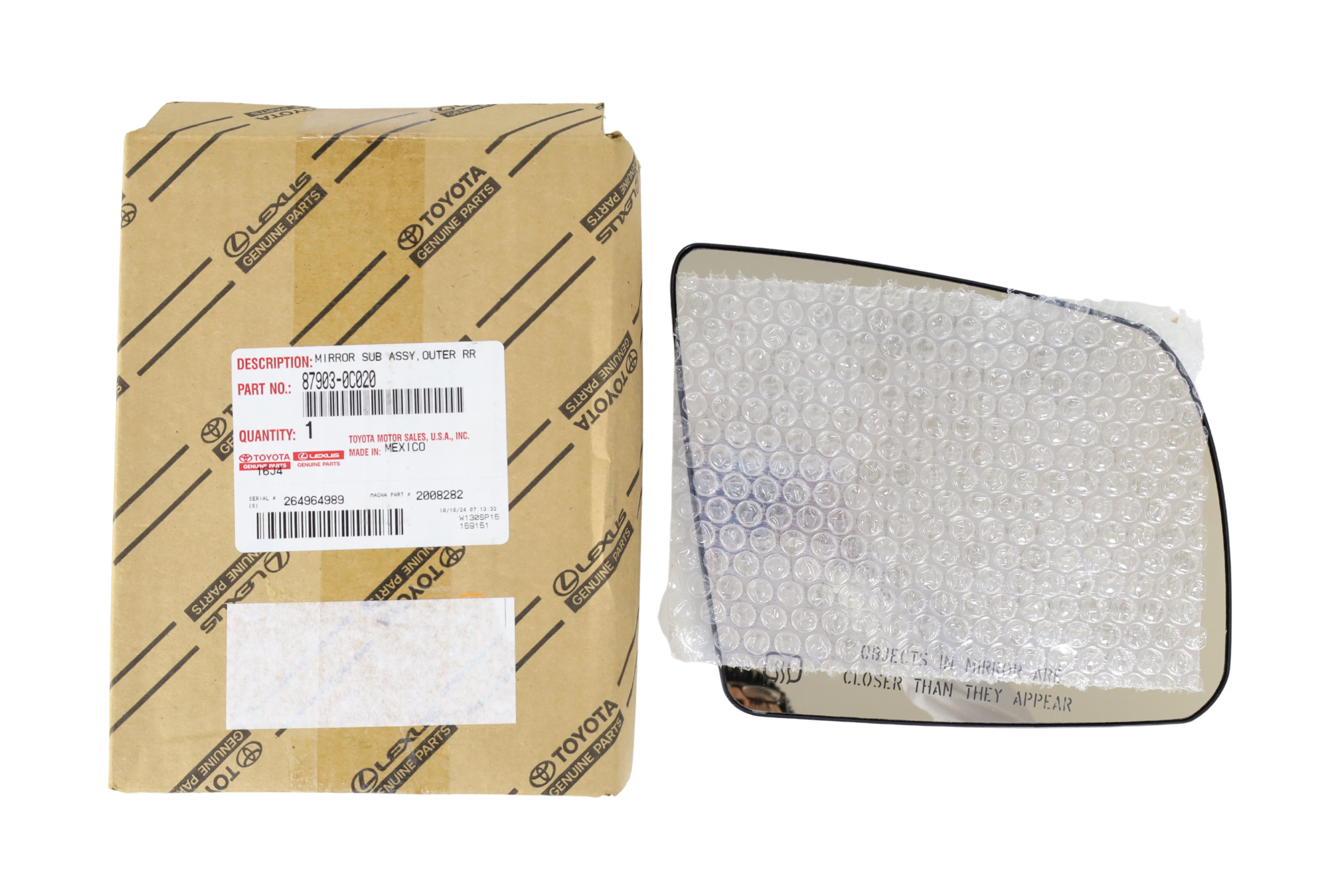 Reversing Mirror Half Assembly Right 87903-0C020 for Toyota Tundra 2007-2013 | LongTopAuto