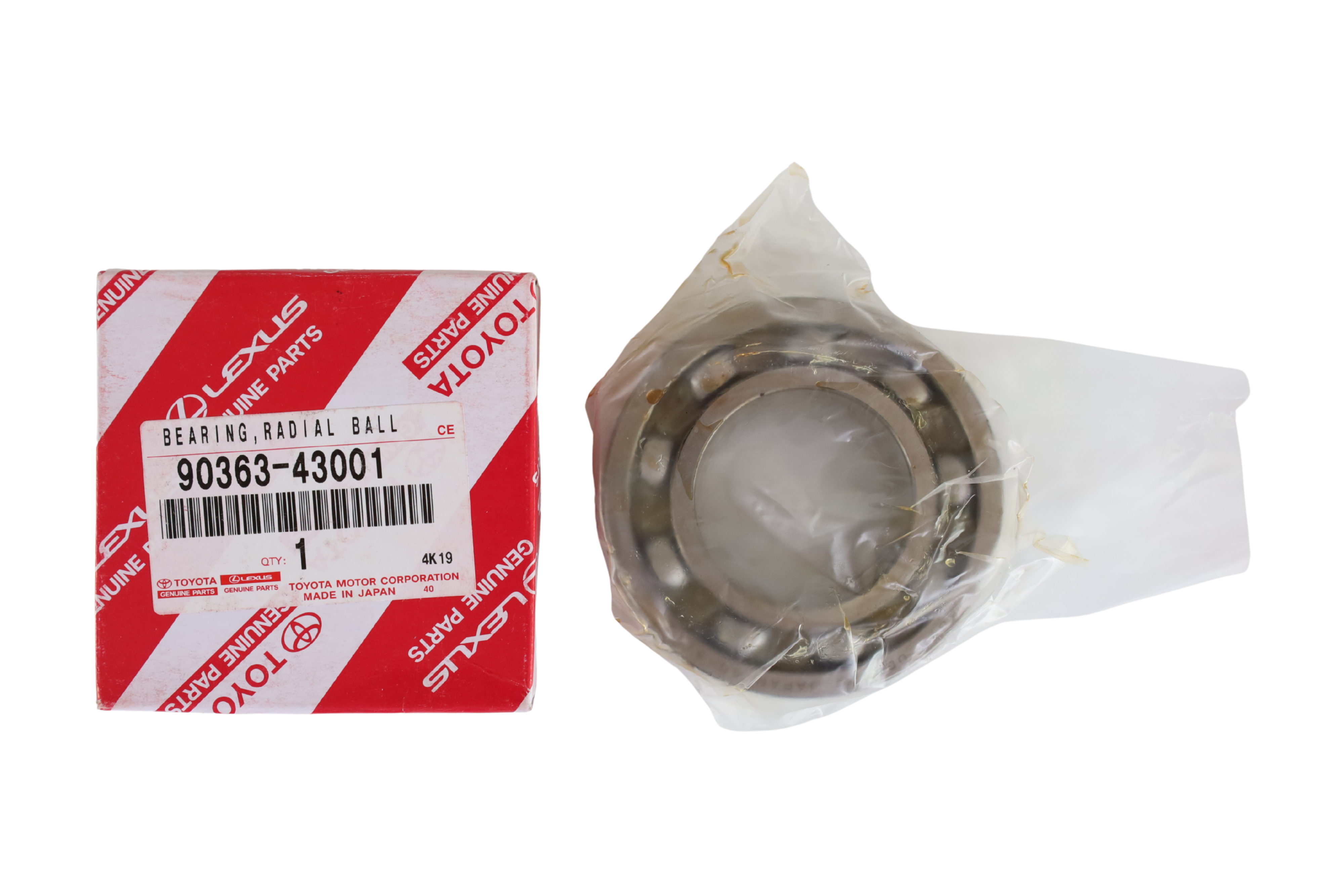 Front Axle Differential Bearing 90363-43001 for Toyota Land Cruiser Prado 120 150 2003-2020 | LongTopAuto